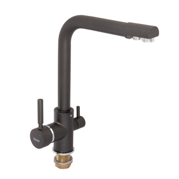 Смеситель для кухни Potato P4498-19, высокий излив, с выходом для питьевой воды