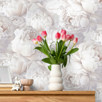 Обои флиз Victoria Stenova Peony/Пион (бел.) 585332 1.06*10м *6