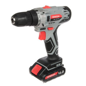 Дрель-шуруповерт 14,4В 2скор.0-400/0-1200об/мин 35Нм 2,2Ач 1ч 2аккум LI-ION ДА-14/2 Ли ПОБЕДА
