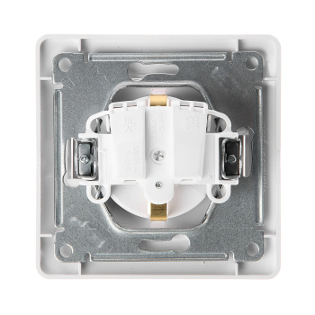 Розетка "Glossa" СП 1-мест. белая с/з GSL000142 *1/15/90