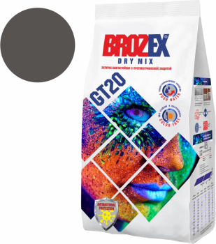 Затирка для швов 2 кг BROZEX GT20, графит