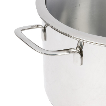 Кастрюля нерж. "Kukmara" "Safia" 6,0л Стекл.кр., d дна225мм SF-CA6024G *1/4