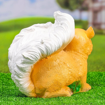 Садовая фигура "Белка с грибочками" 30х23см  3242416