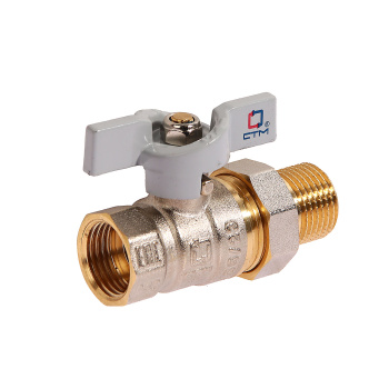 Кран шаровый 1/2" (Ø15) М/П бабочка с американкой СТМ (СТАНДАРТ) CWAFM012 *1/20/120 Кран шаровый 1/2" (Ø15) М/П бабочка с американкой СТМ (СТАНДАРТ) CWAFM012 *1/20/120