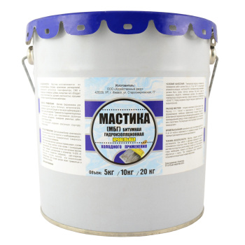 Мастика битумная 20 кг ХозДвор, гидроизоляционная