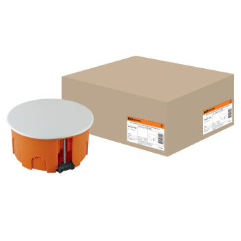 Коробка распаячная СП D80х40мм крышка, пл.лапки IP20 TDM SQ1403-1025 инд. штр-код *1/175