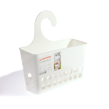 Корзина для хранения пластм. навесная (на крючек, трубу) 240х95х260мм Белый М8431 *1/12