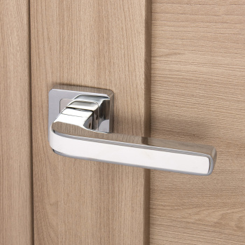 Ручка раздельная ХРОМ/БЕЛЫЙ H-22106-A-CR/W Code Deco *1/18