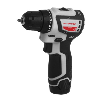 Дрель-шуруповерт 12В 2скор.0-420/0-1450об/мин 36Нм 1,5Ач 2аккум LI-ION ДА-10/12В ИНТЕРСКОЛ *1/5