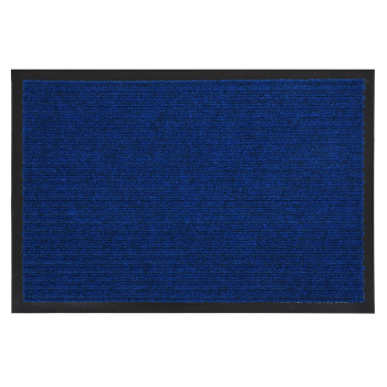 Коврик 60*90 см влаговпитывающий ребристый синий "VORTEX" (арт.22088/24325) *1/10