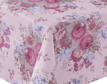 Клеёнка на нетканой основе "Carnelia" " Летний букет " розовый фон шир.1,4м CL-1980C *20
