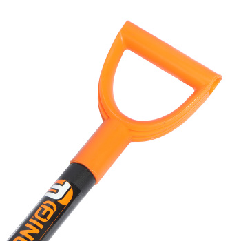 Лопата снегоуб пластик 490*410 с планкой дерев черенком, пласт. ручка "FINLAND" (арт.1023) *1/5