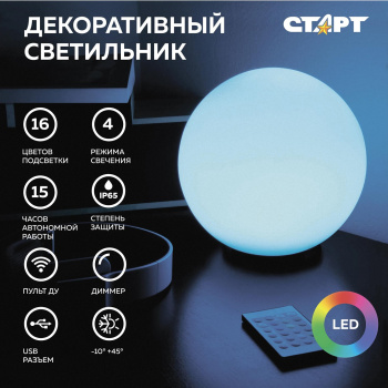 Светильник светодиодный Старт Globe 250мм *1/8 Светильник светодиодный Старт Globe 250мм *1/8