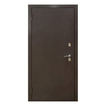 Дверь входная 2050х860х100 мм Дверной континент Комфорт 2, левая, медный антик/сандал светлый