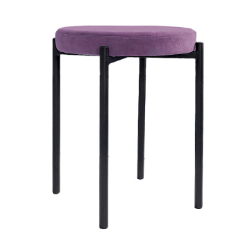 Табурет FORPOST Cindy, 44х50х44 см, микровелюр конфетти плюм, сиреневый