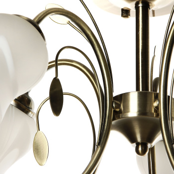 Люстра MW-Light, Е14, 5 ламп, 60 Вт, цвет античная бронза