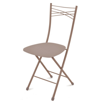 Стул складной Nika 1, 89x39.5х54.5 см, экокожа, микс