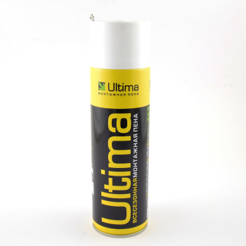Пена монтажная бытовая 340 мл ULTIMA, всесезонная