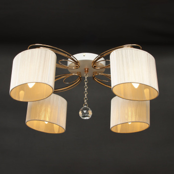 Люстра Verner Lighting N2003/4, 40 Вт, Е27, 4 лампы, золото/белый