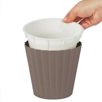 Кашпо пластм. "Sand" 2,0л d верха 160мм h146мм со вставкой Француз. платан IG640010105 *1/16